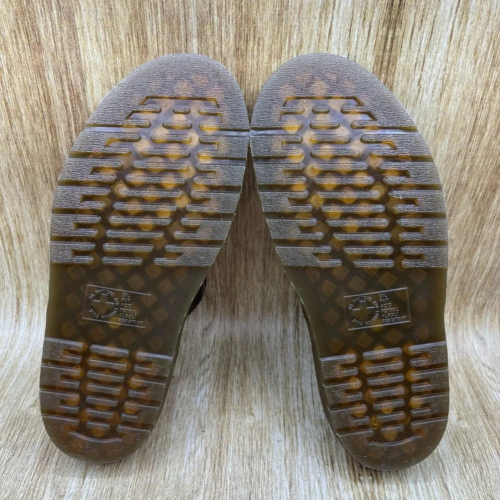 Dr. Martens Maxxy Slide Men's Size 13 Brown Leather Fisherman Buckle Sandals NEW